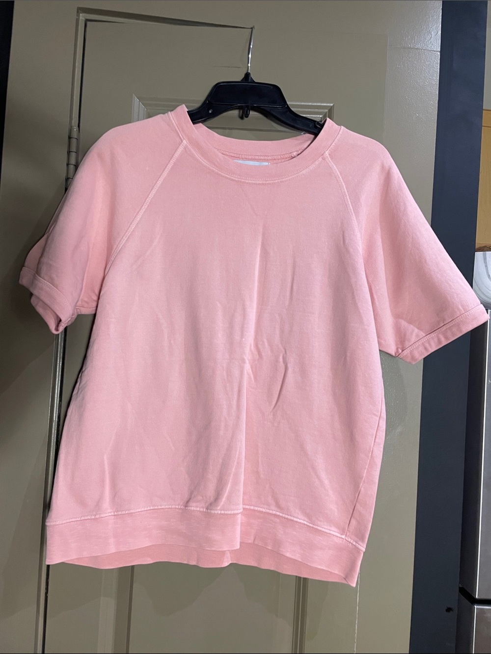 Sincerely Jules Pastel Pink Short Sleeve Crew Sweatshirt